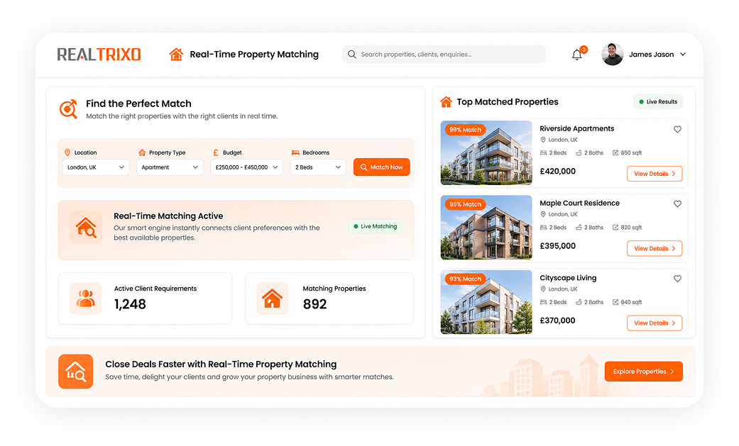 Real-Time Property Matching
