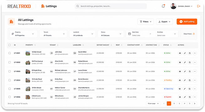 Lettings Management